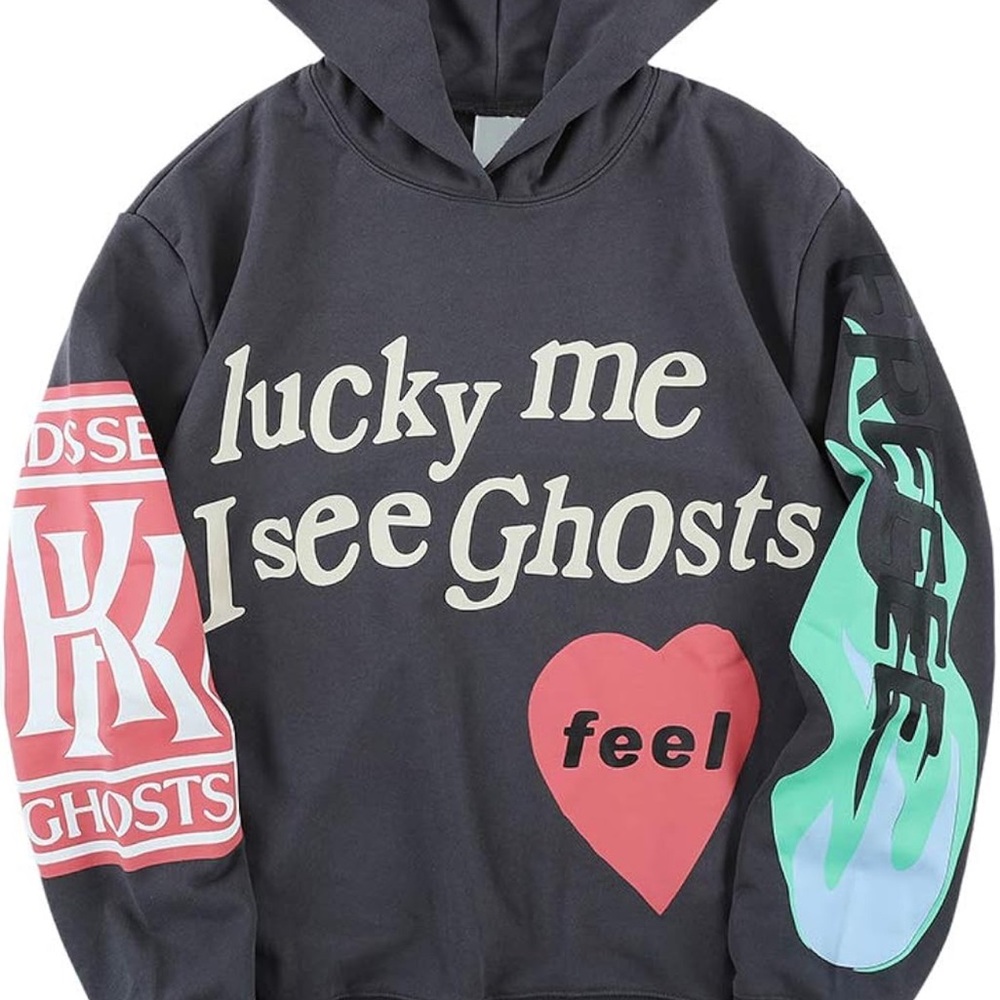 LUCKY ME I SEE GHOSTS HOODIE
